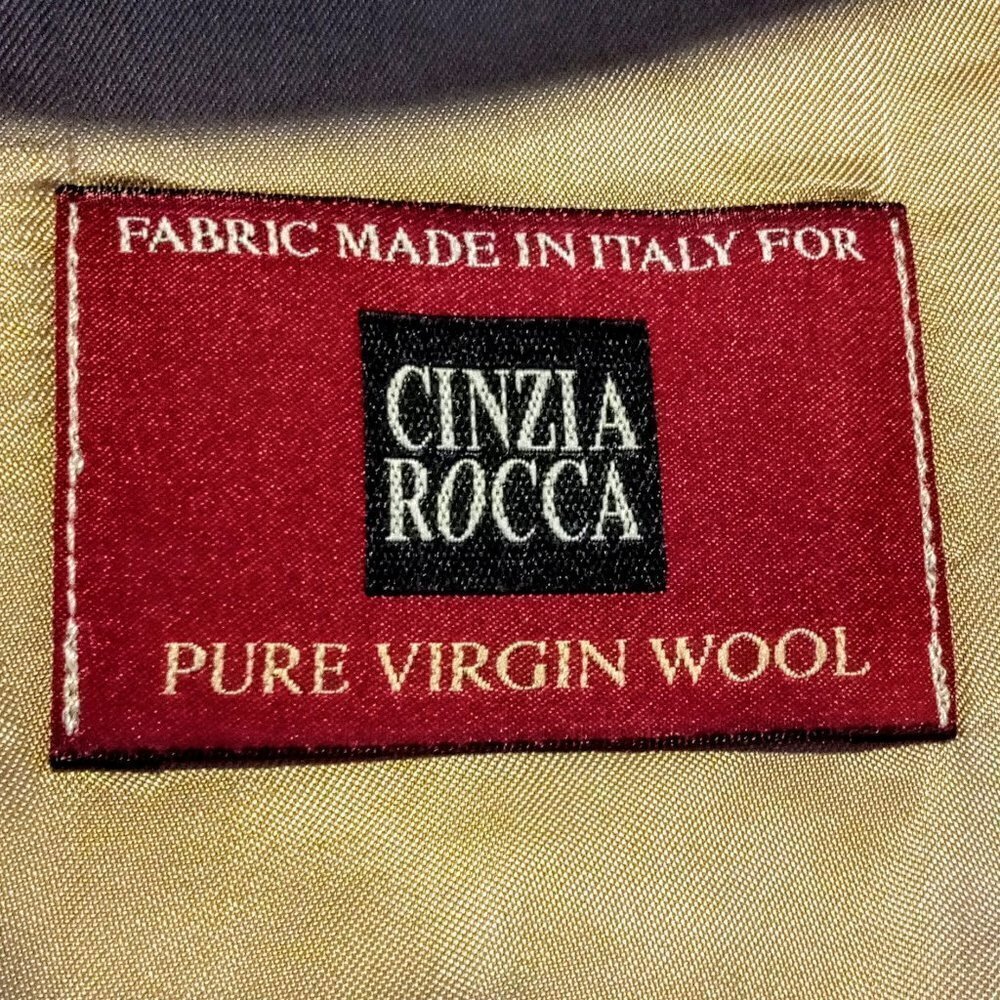 Cinzia Rocca Long Beige Belted Italian Wool Trench Coat NWT - Picture 5 of 9